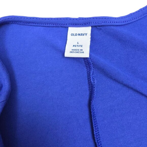 Old Navy Womens Sleeveless Blue Relaxed Swing Dress Size Large Petite - Picture 5 of 11